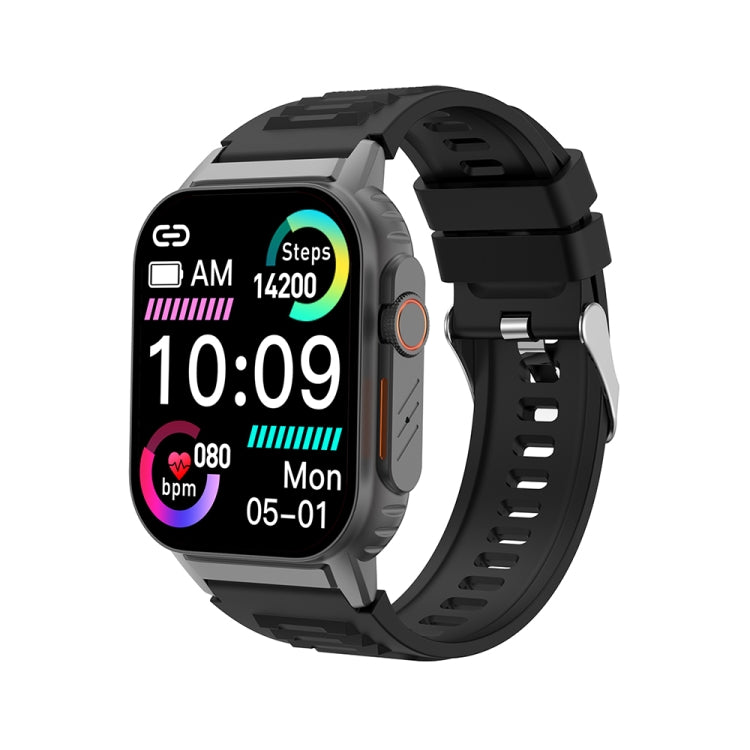 Bracelet intelligent G41, montre intelligente étanche IP67 de 2,01 pouces, appel Bluetooth/fréquence cardiaque/glycémie Non invasive/HRV/MET