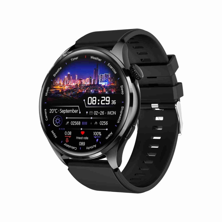 Bracelet intelligent TM05 Pro, bracelet en silicone de 1,46 pouces, montre intelligente étanche IP67, appel Bluetooth/fréquence cardiaque/tension artérielle/oxygène sanguin, Silicone Band