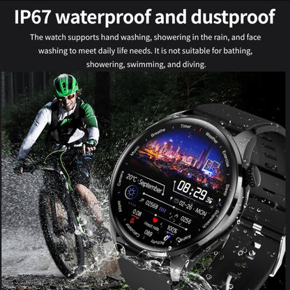 Bracelet intelligent TM05 Pro, bracelet en silicone de 1,46 pouces, montre intelligente étanche IP67, appel Bluetooth/fréquence cardiaque/tension artérielle/oxygène sanguin, Silicone Band