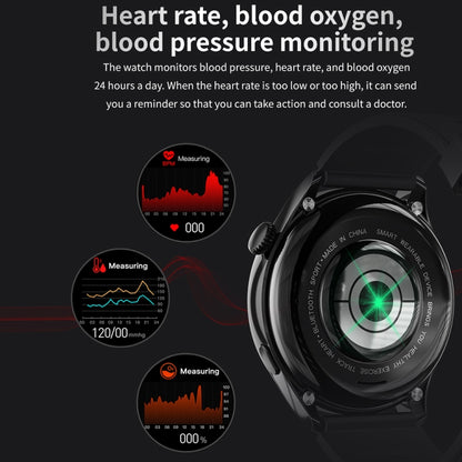 Bracelet intelligent TM05 Pro, bracelet en cuir de 1,46 pouces, montre intelligente étanche IP67, appel Bluetooth/fréquence cardiaque/tension artérielle/oxygène sanguin, Leather Band