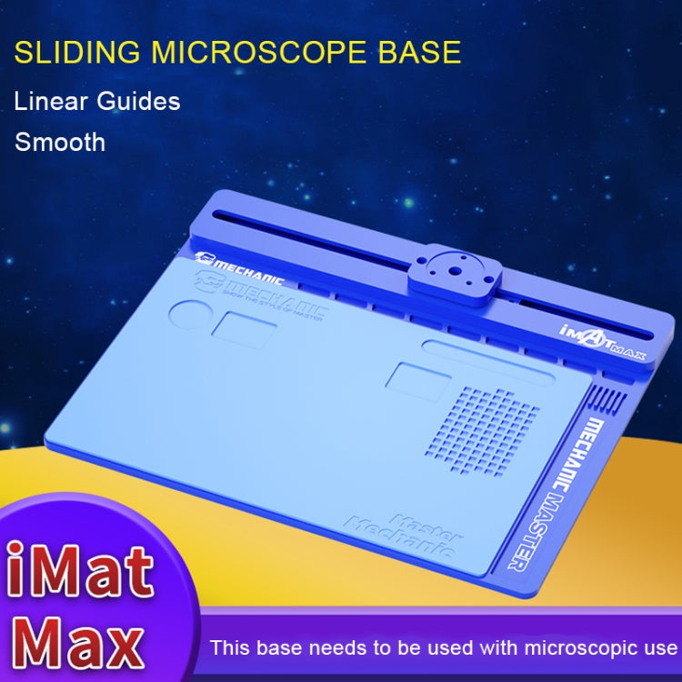 Base coulissante en alliage d'aluminium pour microscope mécanique imat Max-air