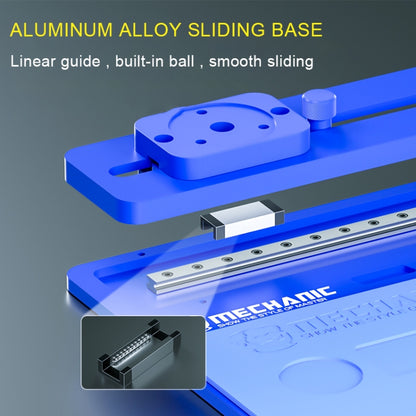 Base coulissante en alliage d'aluminium pour microscope mécanique imat Max-air