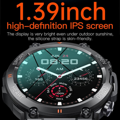 K56 Pro 1,39 pouces bracelet en acier intelligent supportant la surveillance de la fréquence cardiaque/surveillance de la pression artérielle, Steel Strap (Black Milanese), Steel Strap (Black Three Strains), Steel Strap (Black Bamboo Joint)