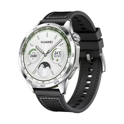Bracelet de montre en silicone tressé hybride en nylon, taille : 22 mm, For Huawei Watch GT4 46mm
