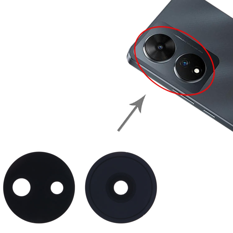 Objectif de la caméra arrière, For vivo T2 India, For vivo V27, For vivo S16 Pro, For vivo S16
