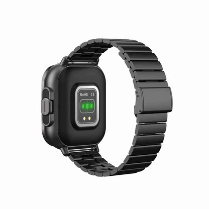 D8 2,01 pouces 2 en 1 Bluetooth écouteur bande d'acier montre intelligente, prise en charge de la surveillance de la santé/NFC, Steel Band (Black), Steel Band (Silver)