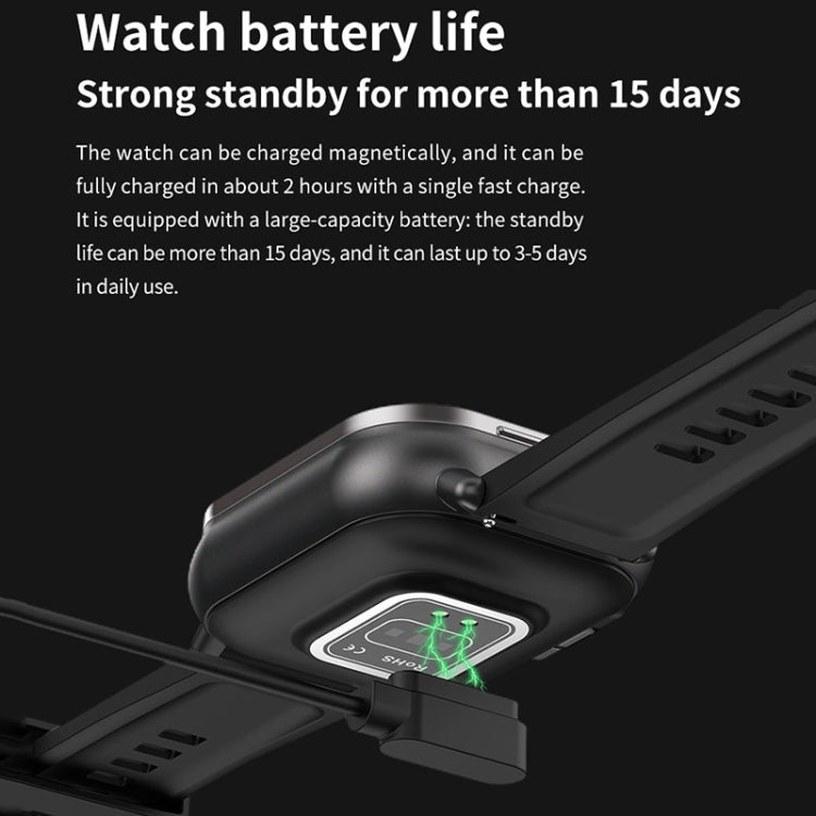D8 2,01 pouces 2 en 1 Bluetooth écouteur bande d'acier montre intelligente, prise en charge de la surveillance de la santé/NFC, Steel Band (Black), Steel Band (Silver)
