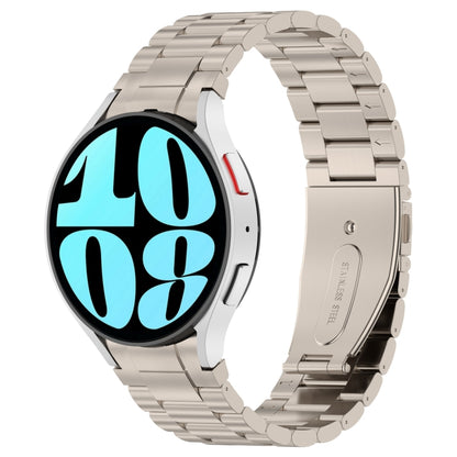 Bracelet de montre en métal à trois perles de style bouton, For Samsung Galaxy Watch6/6 Classic/5/5 Pro