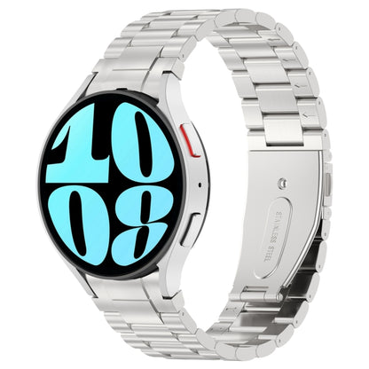 Bracelet de montre en métal à trois perles de style bouton, For Samsung Galaxy Watch6/6 Classic/5/5 Pro