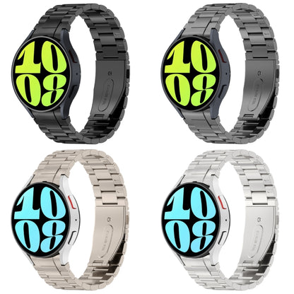 Bracelet de montre en métal à trois perles de style bouton, For Samsung Galaxy Watch6/6 Classic/5/5 Pro