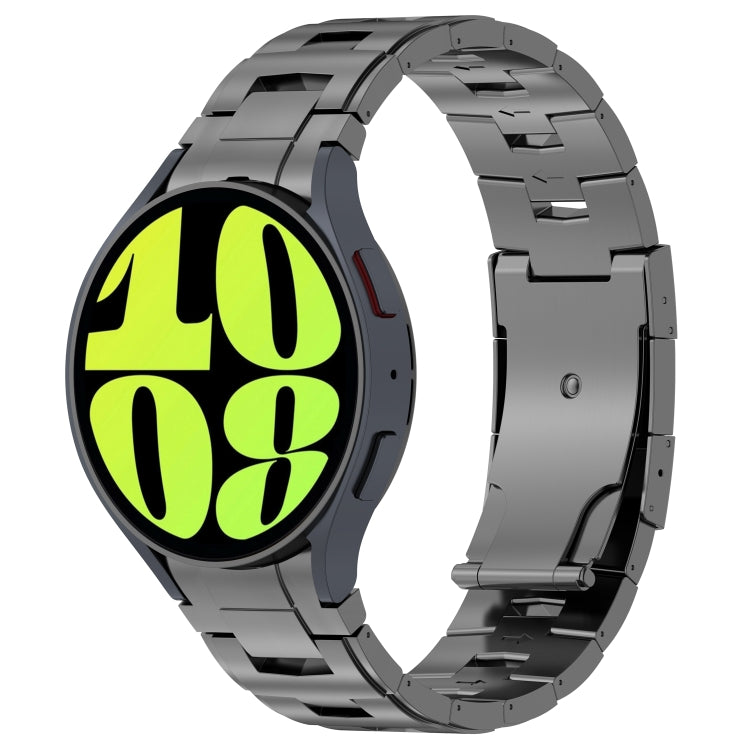 Bracelet de montre en métal et acier titane de style bouton, For Samsung Galaxy Watch6/6 Classic/5/5 Pro