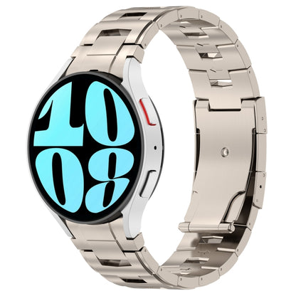 Bracelet de montre en métal et acier titane de style bouton, For Samsung Galaxy Watch6/6 Classic/5/5 Pro