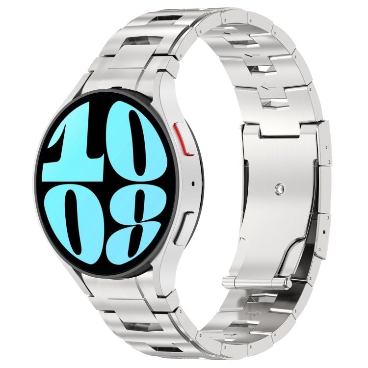 Bracelet de montre en métal et acier titane de style bouton, For Samsung Galaxy Watch6/6 Classic/5/5 Pro