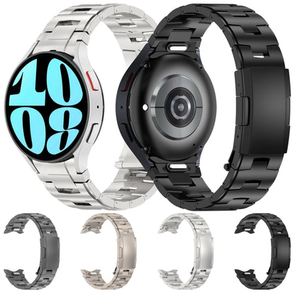 Bracelet de montre en métal et acier titane de style bouton, For Samsung Galaxy Watch6/6 Classic/5/5 Pro