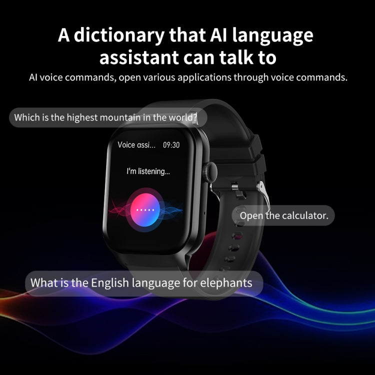 Montre intelligente avec bracelet en acier milanais de 2.01 pouces, Bluetooth, prise en charge de la surveillance de la fréquence cardiaque/glycémie Non invasive, Milanese Steel Strap Gold