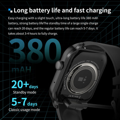 Montre intelligente avec bracelet en cuir de 2.01 pouces, appel Bluetooth, prise en charge de la surveillance de la fréquence cardiaque/glycémie Non invasive, Leather Strap Black, Leather Strap Brown