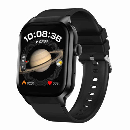 Montre intelligente avec bracelet en Silicone de 2.01 pouces, appel Bluetooth, prise en charge de la surveillance de la fréquence cardiaque/glycémie Non invasive, Silicone Strap Black, Silicone Strap Light Yellow