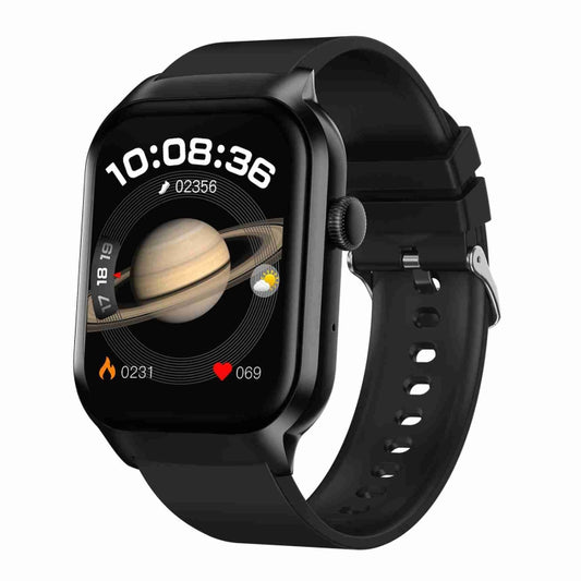 Montre intelligente avec bracelet en Silicone de 2.01 pouces, appel Bluetooth, prise en charge de la surveillance de la fréquence cardiaque/glycémie Non invasive, Silicone Strap Black, Silicone Strap Light Yellow