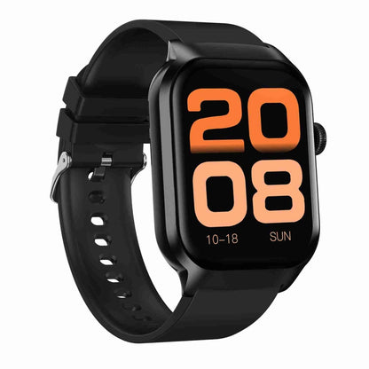 Montre intelligente avec bracelet en Silicone de 2.01 pouces, appel Bluetooth, prise en charge de la surveillance de la fréquence cardiaque/glycémie Non invasive, Silicone Strap Black, Silicone Strap Light Yellow