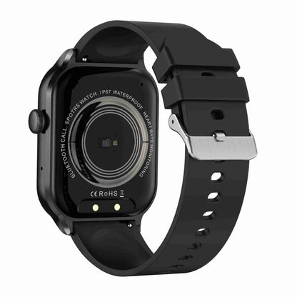 Montre intelligente avec bracelet en Silicone de 2.01 pouces, appel Bluetooth, prise en charge de la surveillance de la fréquence cardiaque/glycémie Non invasive, Silicone Strap Black, Silicone Strap Light Yellow