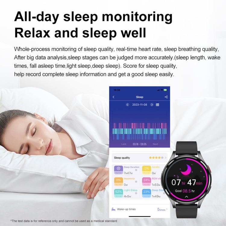 Montre intelligente avec bracelet en acier milanais de 1,43 pouces, appel Bluetooth, prise en charge ECG/glycémie Non invasive, Milanese Steel Strap Black, Milanese Steel Strap Rose Gold