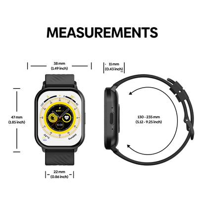 Zeblaze GTS 3 2,03 pouces IP68 montre d'appel Bluetooth intelligente étanche