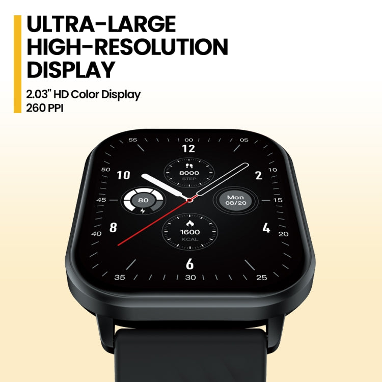 Zeblaze GTS 3 2,03 pouces IP68 montre d'appel Bluetooth intelligente étanche