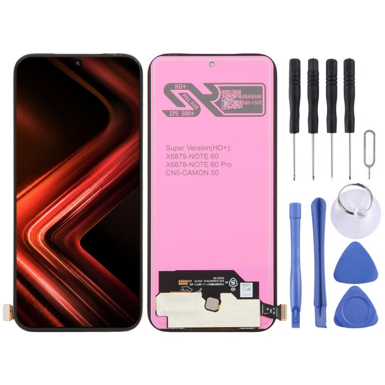 Écran LCD OEM avec assemblage complet de numériseur, For Infinix Smart 9 HD, For Infinix Hot 50i, For Infinix Smart 9, For Infinix Hot 50 5G, For Infinix Smart 8 Pro X6525B, For Infinix Smart 8 Plus X6526, For Infinix Hot 40 Pro X6837                  ...