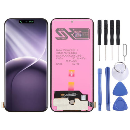 Écran LCD OEM avec assemblage complet de numériseur, For Tecno Pova 5 Pro LH8n, For Tecno Pova Neo 3 LH6n, For Tecno Camon 20 Premier, For Tecno Camon 20 Pro 5G, For Tecno Camon 20 Pro, For Tecno Camon 20, For Tecno Pop 7 BF6, For Tecno Spark 10C KI5k ...