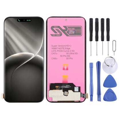 Écran LCD OEM avec assemblage complet de numériseur, For Tecno Pova 5 Pro LH8n, For Tecno Pova Neo 3 LH6n, For Tecno Camon 20 Premier, For Tecno Camon 20 Pro 5G, For Tecno Camon 20 Pro, For Tecno Camon 20, For Tecno Pop 7 BF6, For Tecno Spark 10C KI5k ...