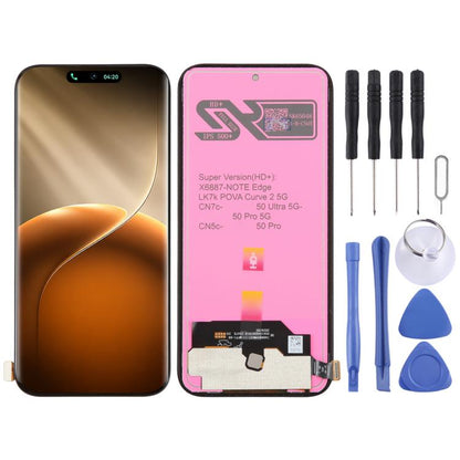 Écran LCD OEM avec assemblage complet de numériseur, For Tecno Pova 5 Pro LH8n, For Tecno Pova Neo 3 LH6n, For Tecno Camon 20 Premier, For Tecno Camon 20 Pro 5G, For Tecno Camon 20 Pro, For Tecno Camon 20, For Tecno Pop 7 BF6, For Tecno Spark 10C KI5k ...