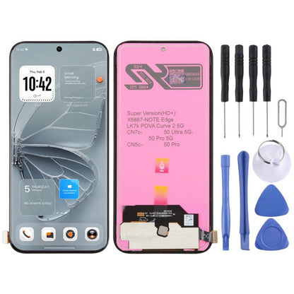 Écran LCD OEM avec assemblage complet de numériseur, For Tecno Pova 5 Pro LH8n, For Tecno Pova Neo 3 LH6n, For Tecno Camon 20 Premier, For Tecno Camon 20 Pro 5G, For Tecno Camon 20 Pro, For Tecno Camon 20, For Tecno Pop 7 BF6, For Tecno Spark 10C KI5k ...