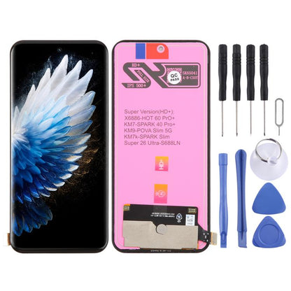 Écran LCD OEM avec assemblage complet de numériseur, For Tecno Pova 5 Pro LH8n, For Tecno Pova Neo 3 LH6n, For Tecno Camon 20 Premier, For Tecno Camon 20 Pro 5G, For Tecno Camon 20 Pro, For Tecno Camon 20, For Tecno Pop 7 BF6, For Tecno Spark 10C KI5k ...