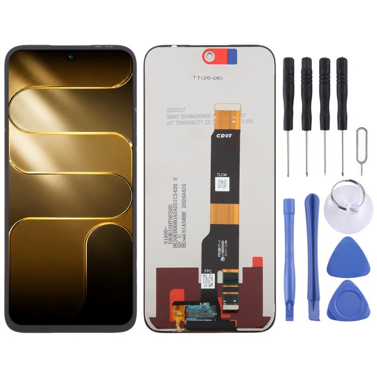 Écran LCD OEM avec assemblage complet de numériseur, For Tecno Pova 5 Pro LH8n, For Tecno Pova Neo 3 LH6n, For Tecno Camon 20 Premier, For Tecno Camon 20 Pro 5G, For Tecno Camon 20 Pro, For Tecno Camon 20, For Tecno Pop 7 BF6, For Tecno Spark 10C KI5k ...