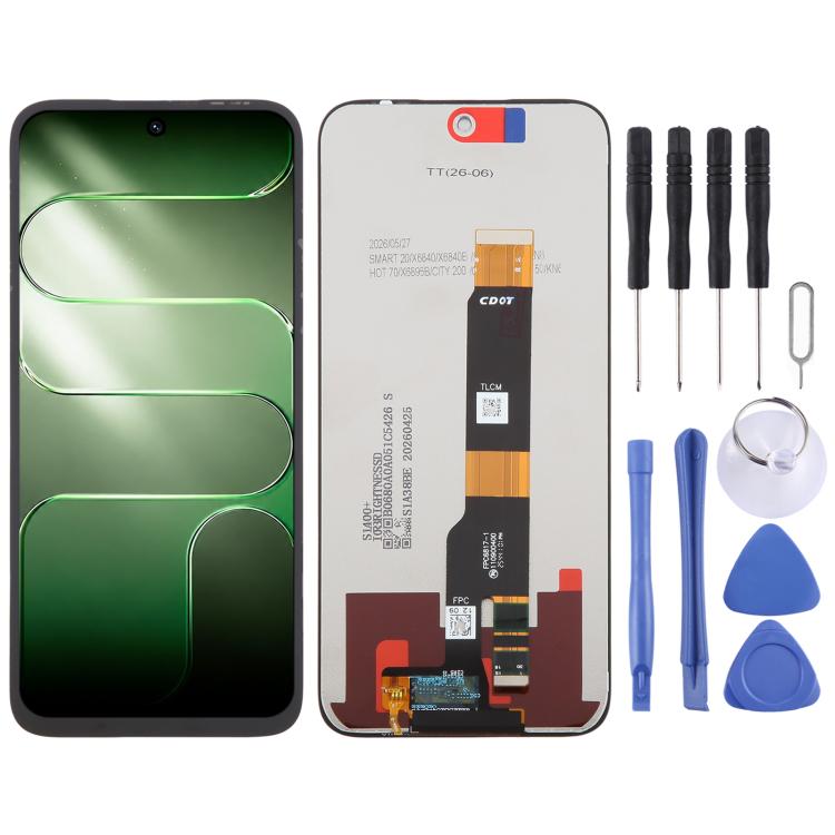 Écran LCD OEM avec assemblage complet de numériseur, For Tecno Pova 5 Pro LH8n, For Tecno Pova Neo 3 LH6n, For Tecno Camon 20 Premier, For Tecno Camon 20 Pro 5G, For Tecno Camon 20 Pro, For Tecno Camon 20, For Tecno Pop 7 BF6, For Tecno Spark 10C KI5k ...