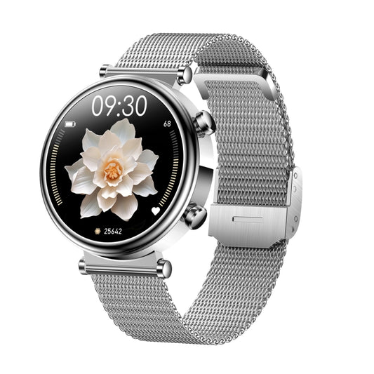Montre intelligente T86 Woman Health 1,27 pouces, appel BT/Cycle physiologique/fréquence cardiaque/tension artérielle/glycémie/SOS