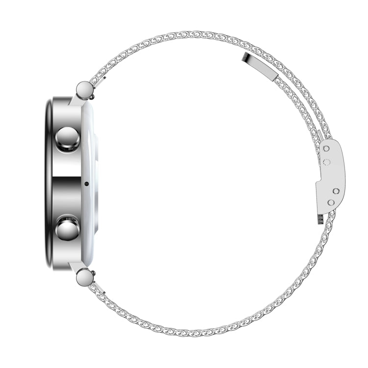 Montre intelligente T86 Woman Health 1,27 pouces, appel BT/Cycle physiologique/fréquence cardiaque/tension artérielle/glycémie/SOS