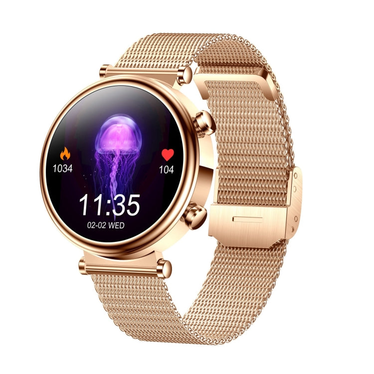Montre intelligente T86 Woman Health 1,27 pouces, appel BT/Cycle physiologique/fréquence cardiaque/tension artérielle/glycémie/SOS