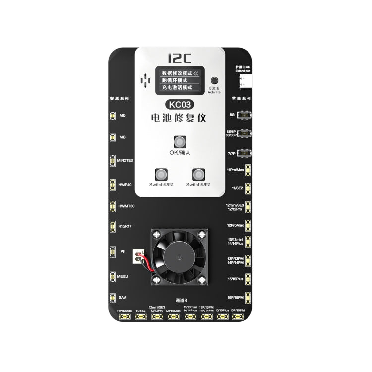 Dispositif de réparation de détection d'activation de batterie multifonction i2C KC03 pour iPhone 6-15 Pro Max / Android