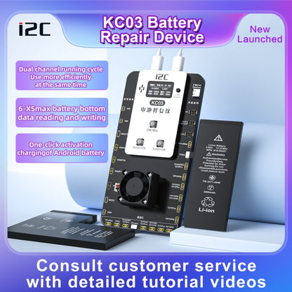 Dispositif de réparation de détection d'activation de batterie multifonction i2C KC03 pour iPhone 6-15 Pro Max / Android