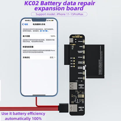 Carte d'extension de réparation de données de batterie i2C KC02, modifiant l'efficacité de la batterie pour iPhone 11-15 Pro Max