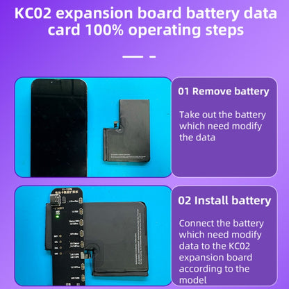 Carte d'extension de réparation de données de batterie i2C KC02, modifiant l'efficacité de la batterie pour iPhone 11-15 Pro Max