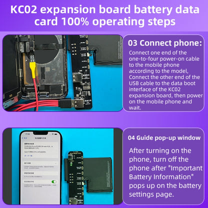 Carte d'extension de réparation de données de batterie i2C KC02, modifiant l'efficacité de la batterie pour iPhone 11-15 Pro Max