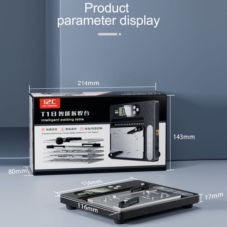Station de dessoudage en couches avec écran LCD i2C T18, carte mère PCB avec Module universel