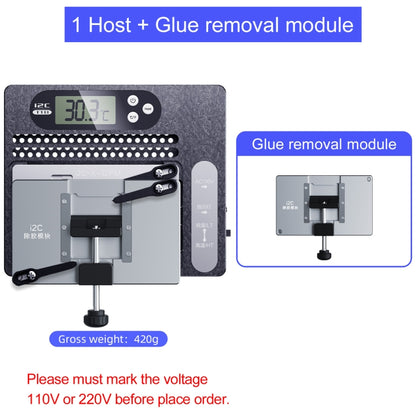 Station de dessoudage en couches avec écran LCD i2C T18, carte mère PCB avec Module d'élimination de la colle