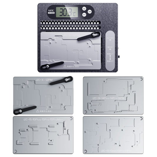 Station de dessoudage en couches pour carte mère PCB avec écran LCD i2C T18, pour iPhone X-15 Pro Max
