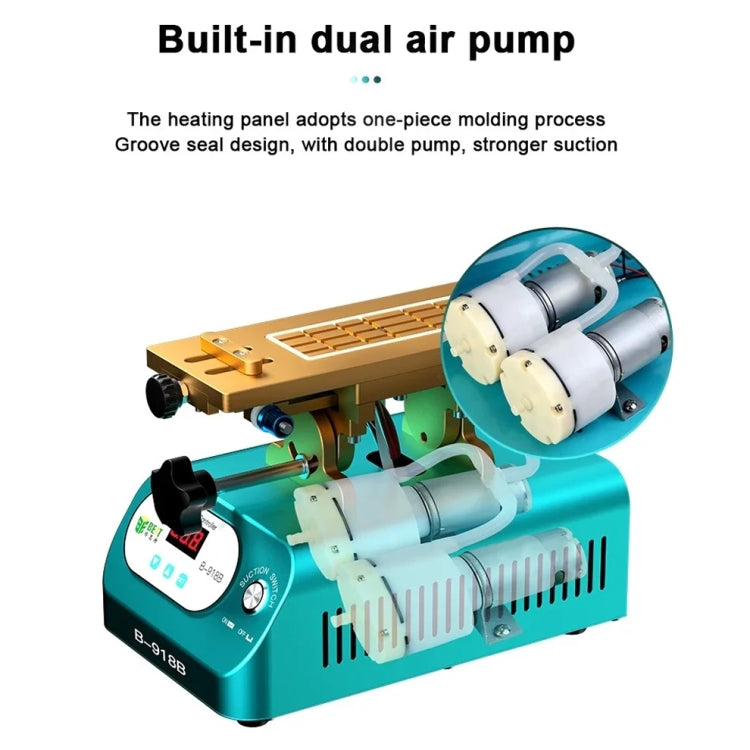 MEILLEUR B-918B Séparateur rotatif d'écran de téléphone portable multifonction de 7 pouces, US Plug, EU Plug