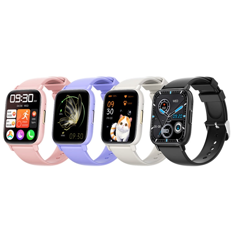 Montre de sport intelligente DM60+ 1,83 pouces BT5.2, prise en charge des appels Bluetooth/sommeil/glycémie/oxygène dans le sang/température/fréquence cardiaque/moniteur de santé de la pression artérielle
