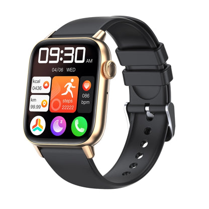 QS08 PRO 1,83 pouces BT5.2 montre de sport intelligente, prise en charge du sommeil/fréquence cardiaque/oxygène sanguin/température/tension artérielle moniteur de santé