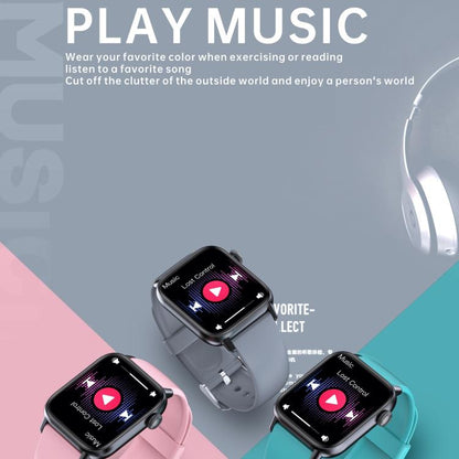 QS08 PRO 1,83 pouces BT5.2 montre de sport intelligente, prise en charge du sommeil/fréquence cardiaque/oxygène sanguin/température/tension artérielle moniteur de santé